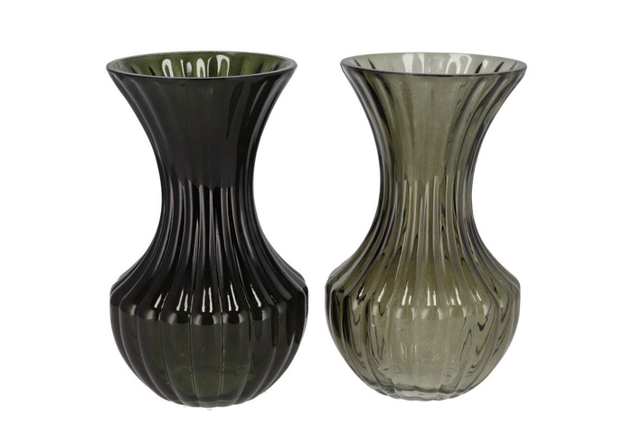 Taylor Green Vase Cone Neck Ass 10x18cm