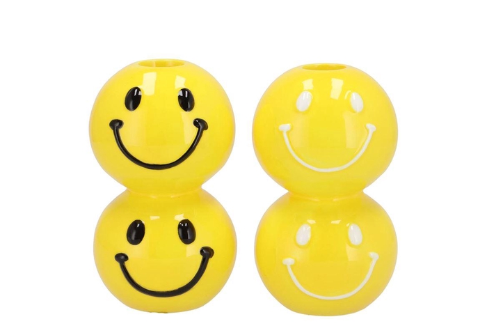 <h4>Smiley Yellow Mix Candle H Bulb Ass 7x7x12cm Nm</h4>