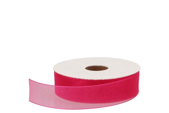 Ribbon Organza 15 Magenta 50mx25mm