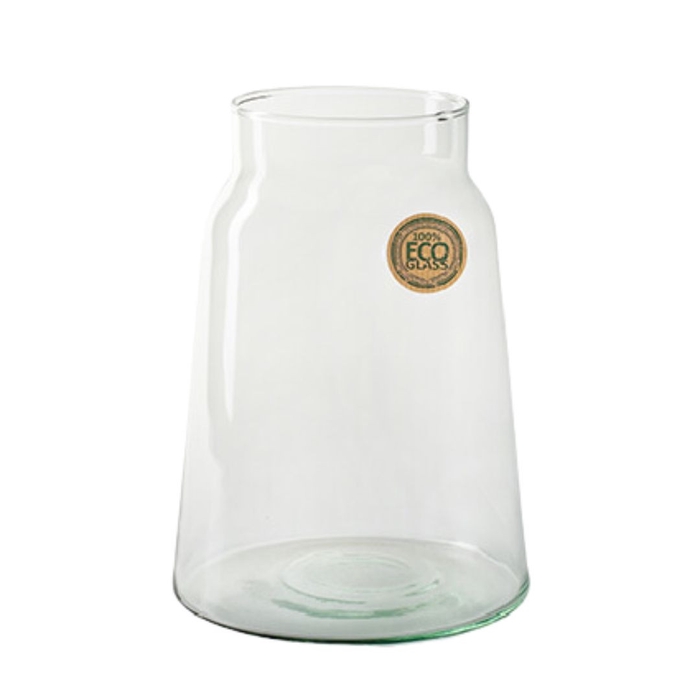 Glass eco vase atlas d14 5 25cm