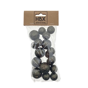 Ball With Glitter 18pcs D2