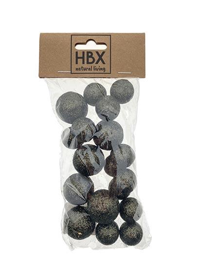 Ball With Glitter 18pcs D2
