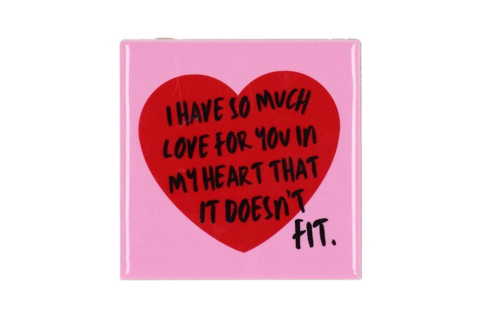 <h4>Tile I Have So Much Love Pink 10x10x1cm</h4>