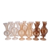 Sunny Natural Brown Mix Glass Vase Ass 12x12x28cm