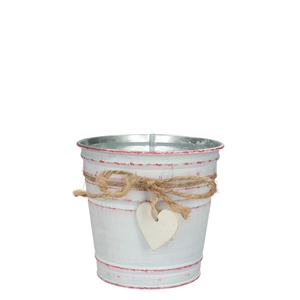 Valentine Zinc Love pot d13*12cm