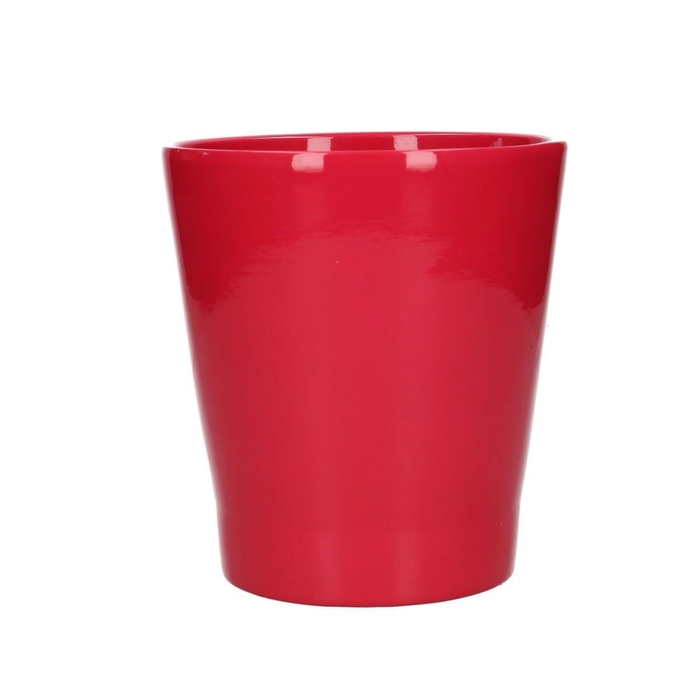 <h4>Ceramics Phal pot d13*14cm RED</h4>