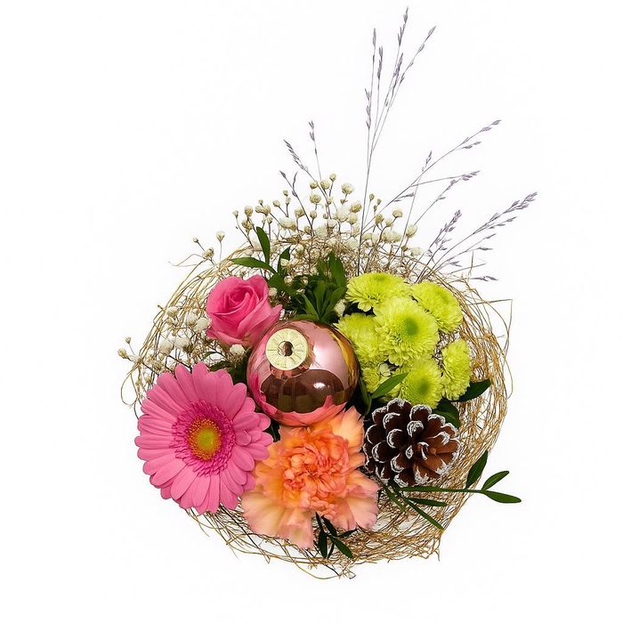 <h4>Boeket Houder 20cm Roze</h4>