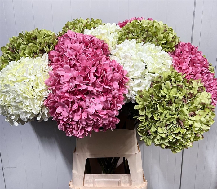 <h4>Deco Stem Hydrangea Mixed X3 L111d30</h4>