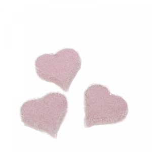 Valentine Deco heart flock 3cm x24