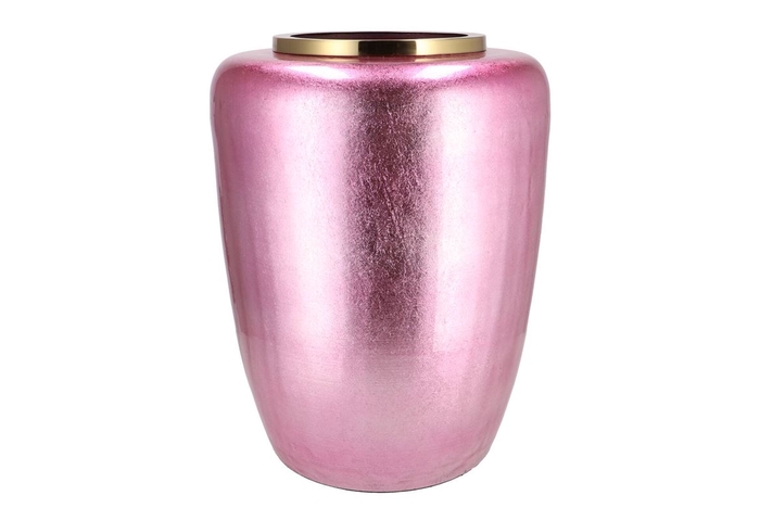 Julie Jolly Pink Vase Iron 33x33x45cm