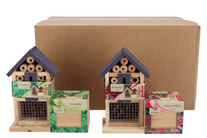 Greengift Coriander Sweet Mix Insect Hotel 8x17x18cm