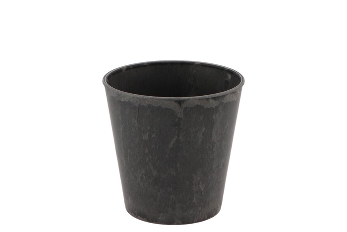 Melamine Grey Pot 13x10x12cm