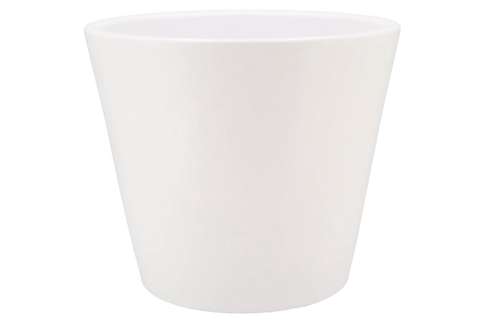 <h4>Vinci Matt White Container Pot 34x28cm</h4>