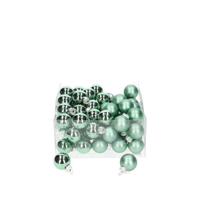 <h4>Christmas bauble Ball/cap  25mm combi x72</h4>