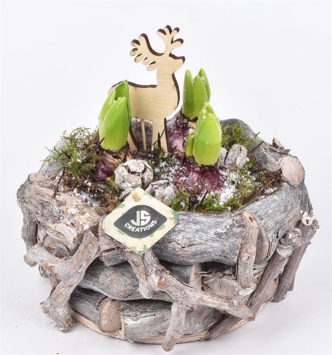 <h4>Natuur druivenhout 24cm</h4>