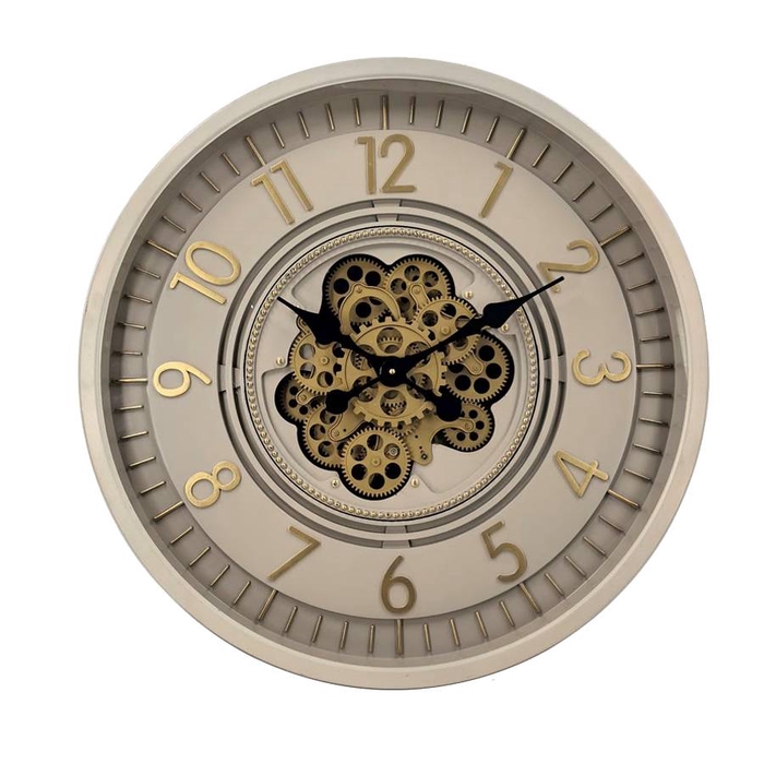 <h4>Clock Gear Ø60cm Cream 74654</h4>