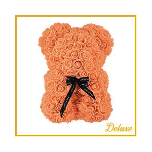 (03)Beer DELUXE op standaard 25cm oranje in luxe cadeauverpakking !!!!