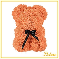 (03)Beer DELUXE op standaard 25cm oranje in luxe cadeauverpakking !!!!