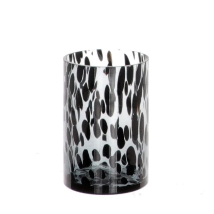 Glass Panther cylinder d10*15cm
