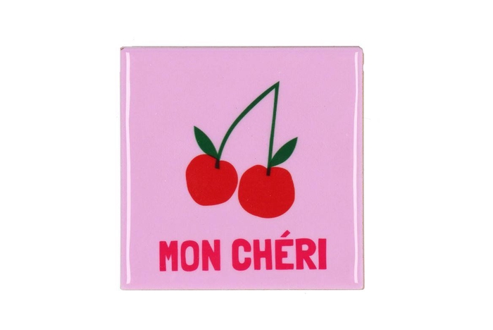 <h4>Tile Mon Cheri Pink 10x10x1cm</h4>