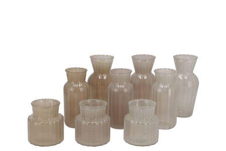 <h4>Jazz Cozy Sand Mix Colored Vase Ass 7x14cm</h4>