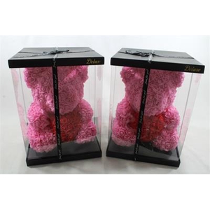 40CM BEER D. ROZE ROOD HART