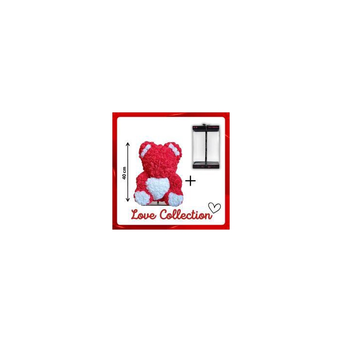 <h4>Arr6 Deco Beer 40cm - Rood Wit New</h4>