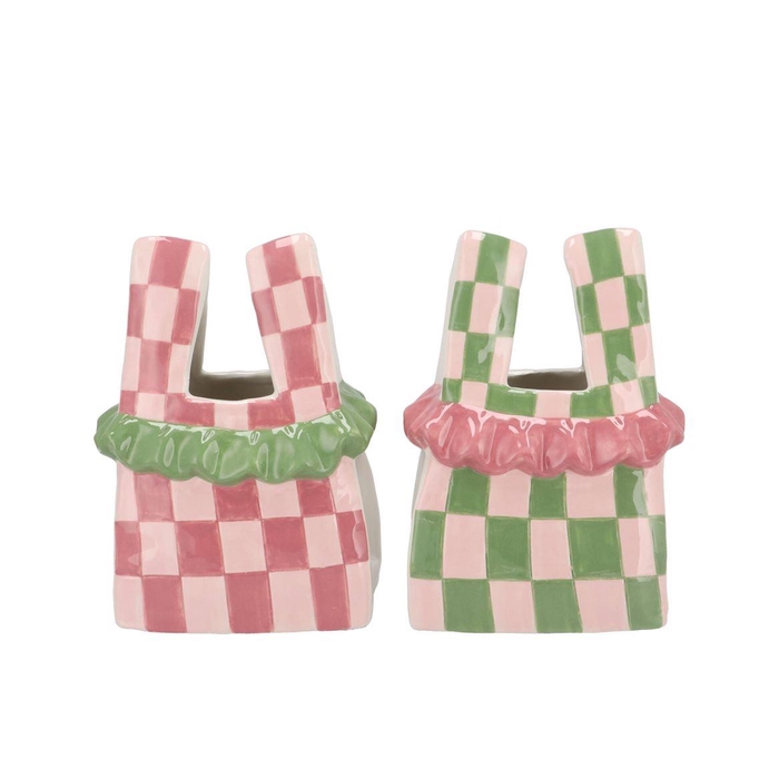 <h4>Yfke Summer Pink/green Vase Bag Ass 14x9x19cm Nm</h4>