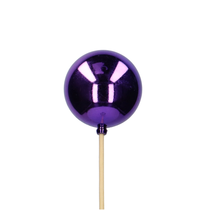 <h4>Kerst bijsteker 50cm Kerstbal d06cm glans</h4>