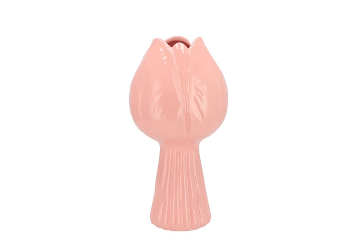 <h4>Tulip Pink Vase Tulip 13x13x27cm</h4>
