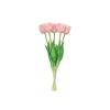Silk Tulip Bouquet Papagayo 5x Pink 39cm
