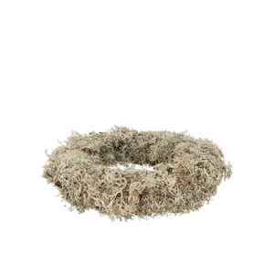 Nature Wreath Dry White Moss 30cm Nm