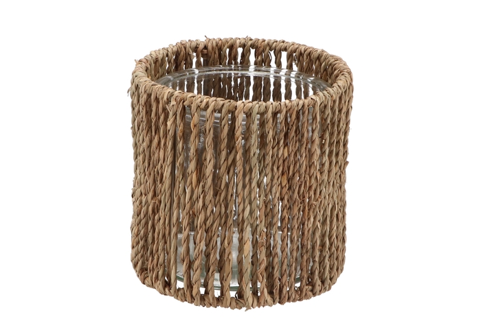 Inca Natural Holder Glass 14x14cm