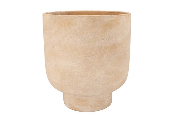 Florence Antique Gold Pot Round 28x28x31cm Nm