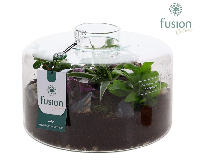 <h4>Green Bottle Kyra Large met arrangement</h4>