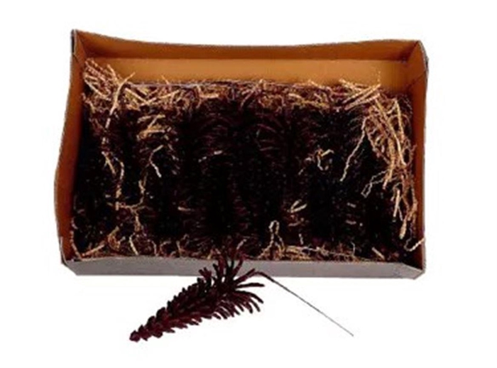 <h4>Deco Tree Picea Wax W9h17 Burgundy</h4>