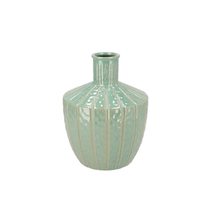 Sifan Aqua Green Vase Long Round 19x19x25cm