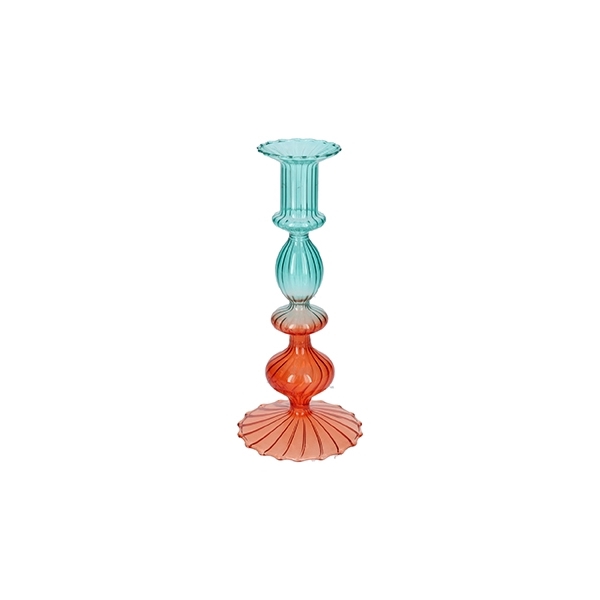 <h4>Candle holder Aviance4 d5.5\\9xh20.8 blue\\ orange</h4>