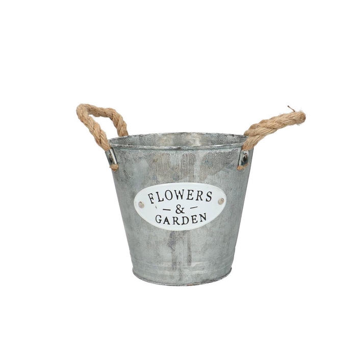 Zink Garden pot d16*14cm