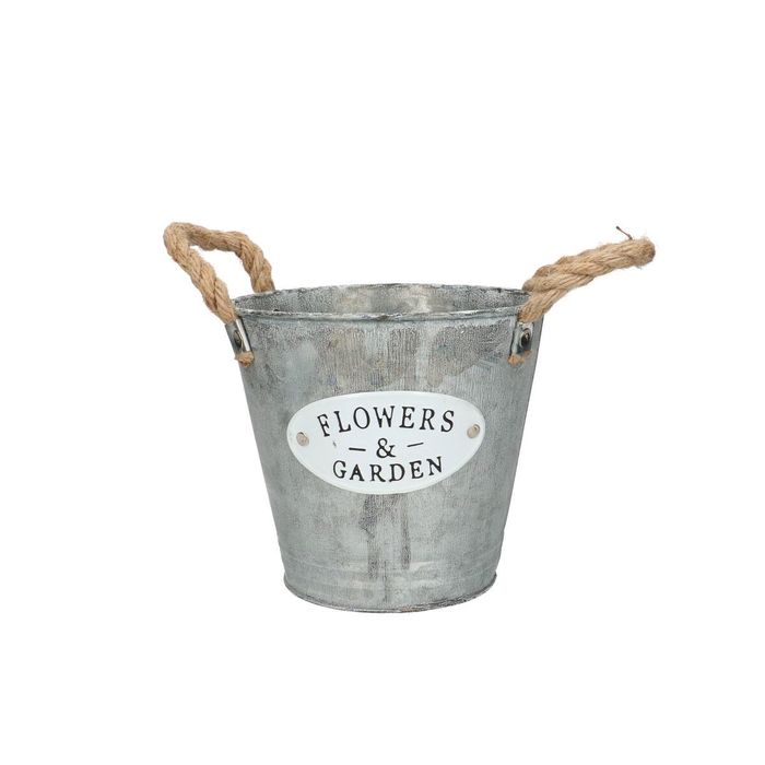 <h4>Zinc Garden pot d16*14cm</h4>