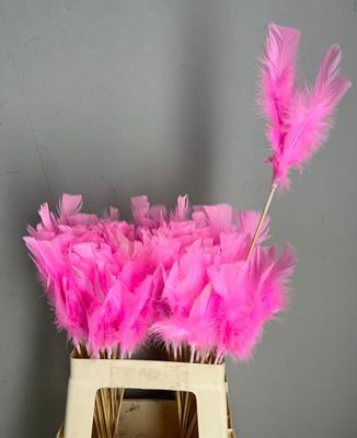 Stick Feather Lt. Pink 14cm