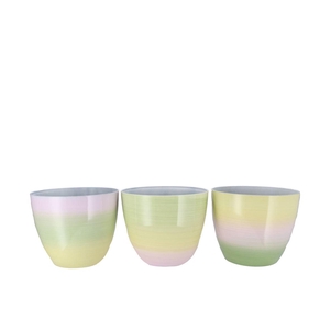Melamine Rainbow Pastel Pot Ass 28x24cm