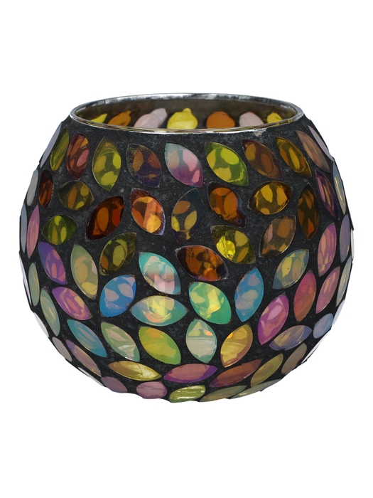 <h4>DF02-740038800 - Candle holder Solira d8/12xh10 multi/black</h4>