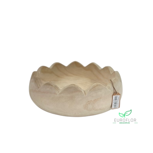 PAULOWNIA WOOD PLATE 30X30XH9