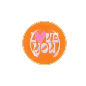 Plate Round Love You 18x18x2cm