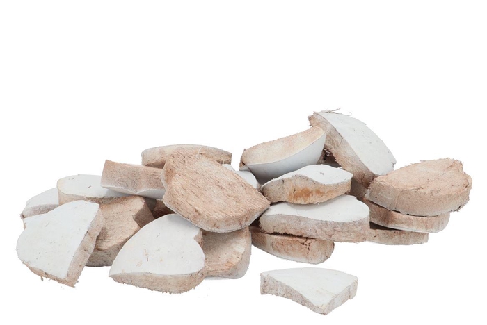 Nature Coconut Hart 5cm Misty White P/100 Nm