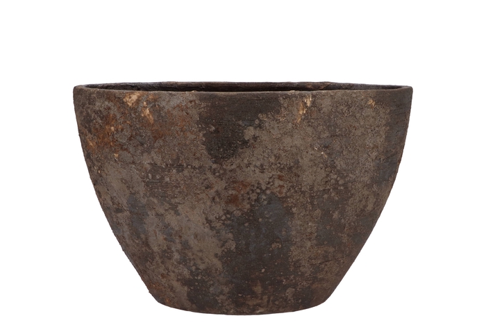 <h4>Batu Grey Oval Bowl 33x16x23cm</h4>