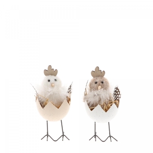 Easter Deco chicken/egg d07*14.5cm