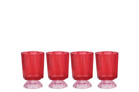 <h4>Naomi Dutch Pink Tealight Holder Ass 8x12cm</h4>