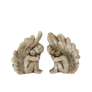Concrete Saint Antique Angel Sitting Ass 12x11x15m